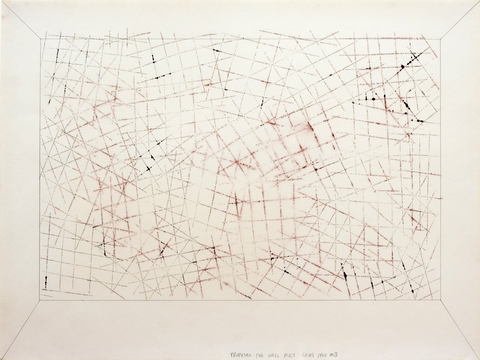 Mel Bochner, Proposal for Wall Piece: Grids, 1968. 