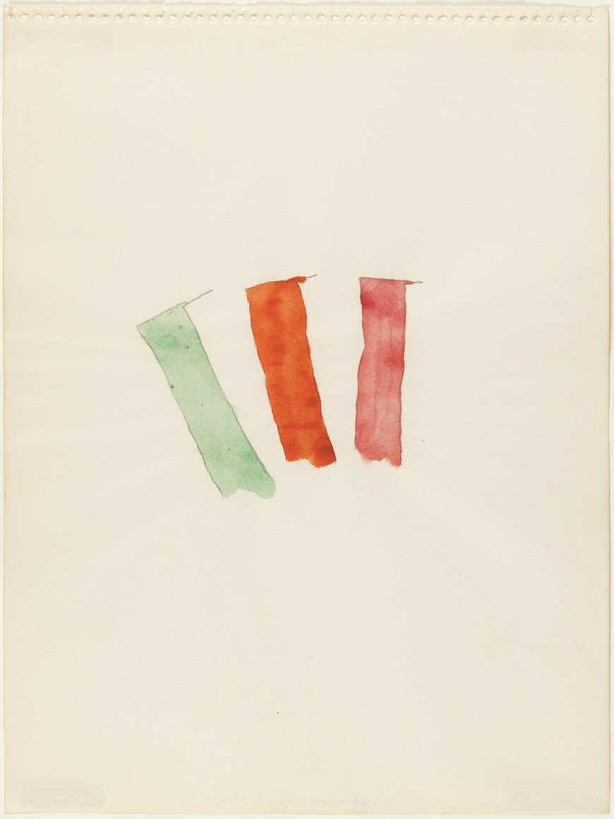 Richard Tuttle, What Color, How to Make, 1967.