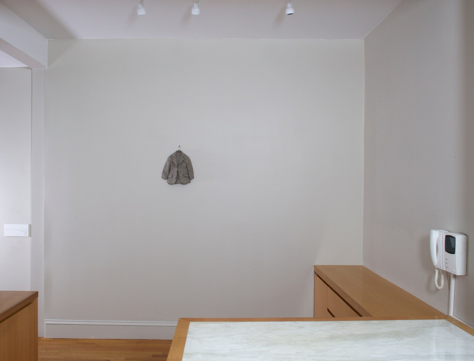 Installation view of Charles LeDray Works at Craig F. Starr Gallery