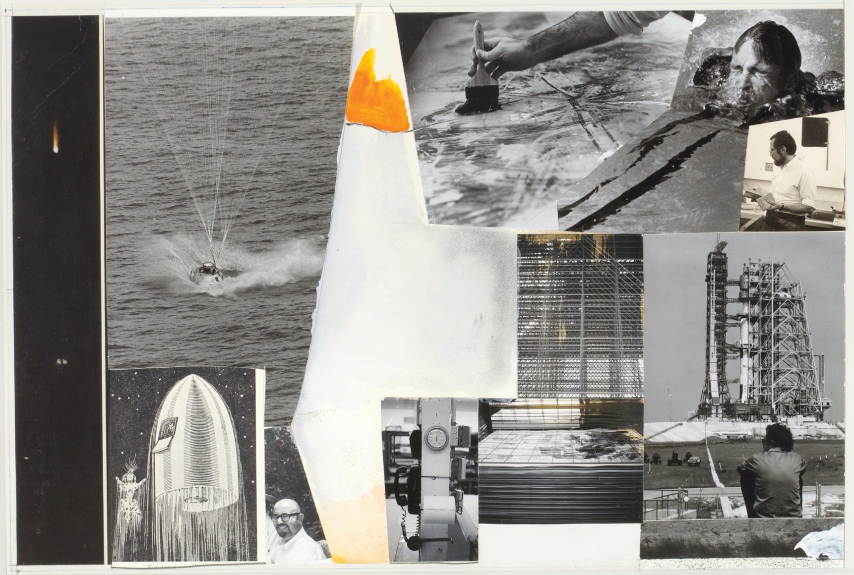 Robert Rauschenberg  Drawing for Stoned Moon Book, 1970 