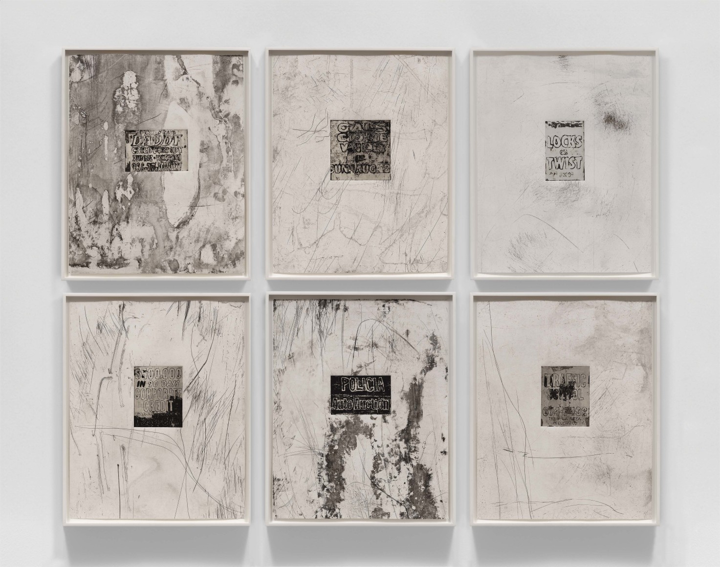 Mark Bradford&nbsp;(b. 1961), Untitled (Suite of 6),&nbsp;2012