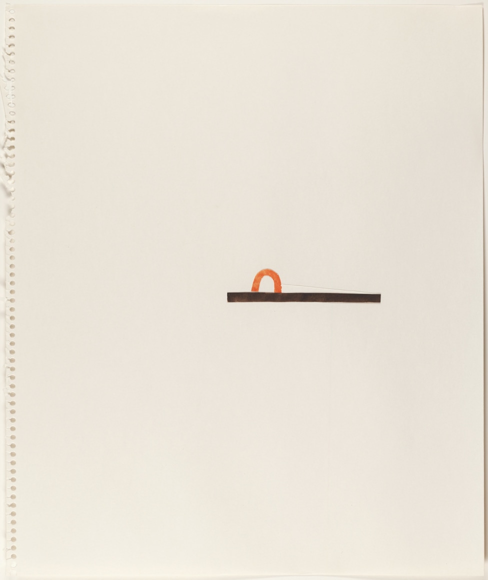 Richard Tuttle, Collage Drawings VIII, #18-23, 1977.