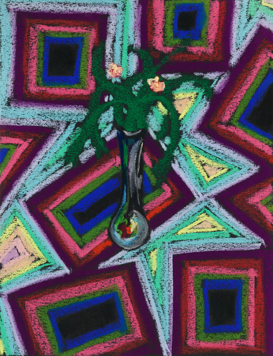 Lucas Samaras, Untitled, October 22, 1974. Pastel on paper, 13 x 10 inches.