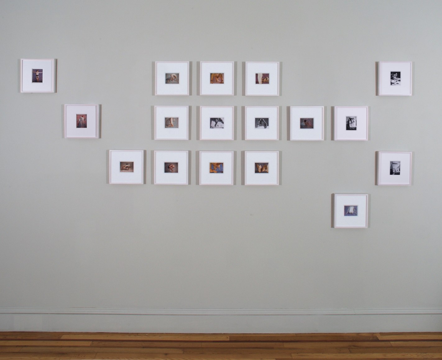Installation view of Lucas Samaras: AutoPolaroids, 1969-71 at Craig F. Starr Gallery
