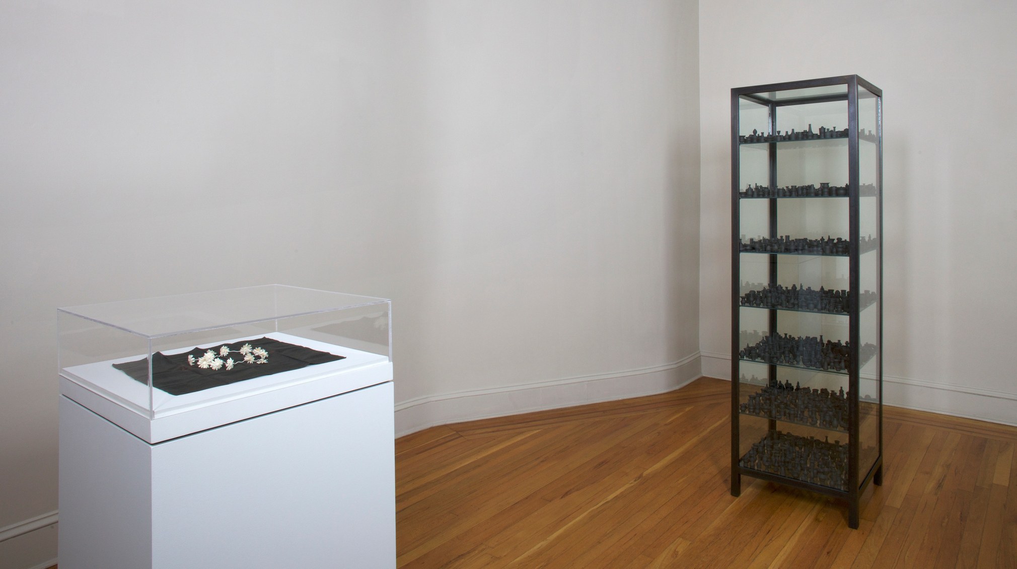 Installation view of Charles LeDray Works at Craig F. Starr Gallery