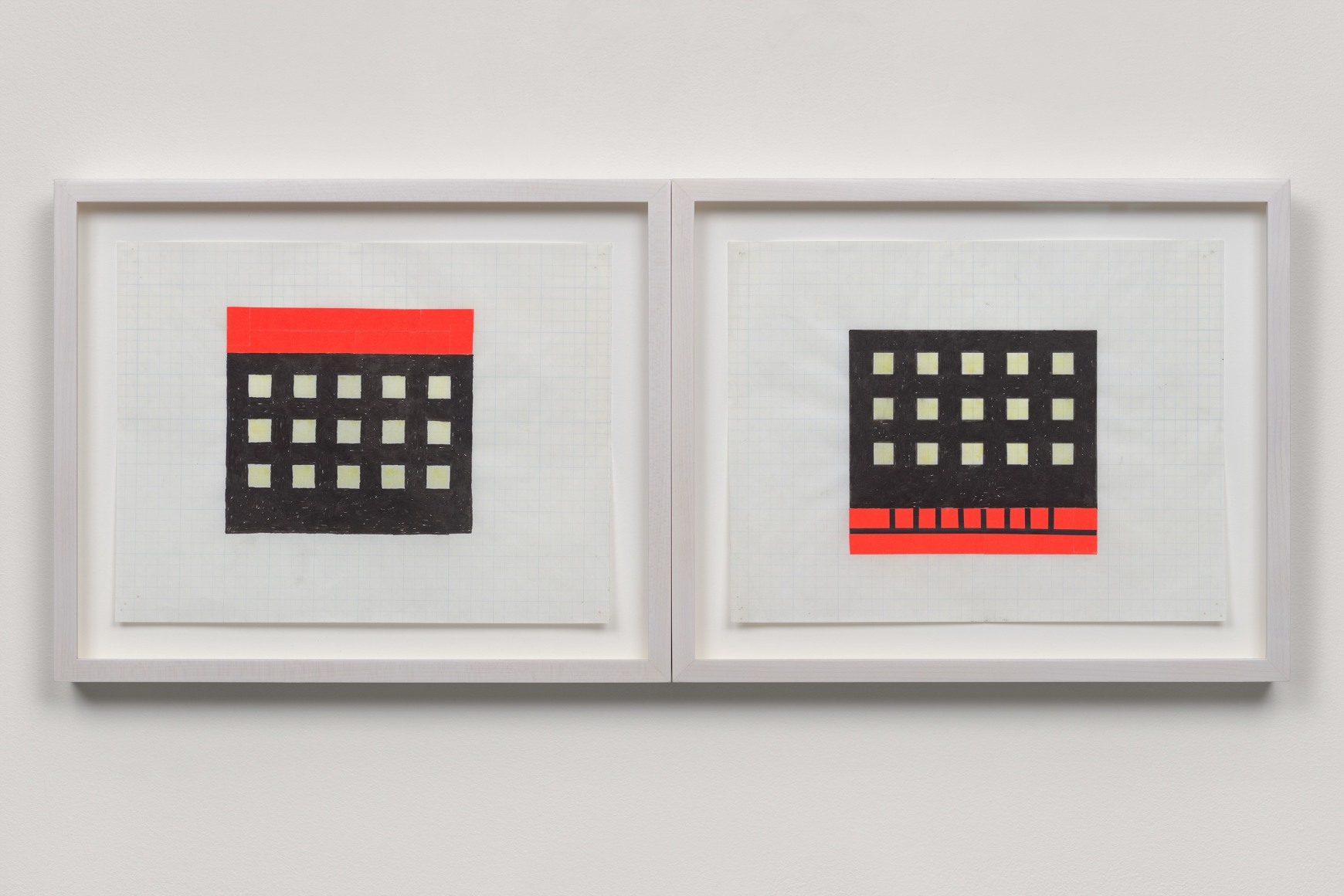 Peter Halley&nbsp;(b. 1953), Untitled (Study for Apartment House),&nbsp;1981