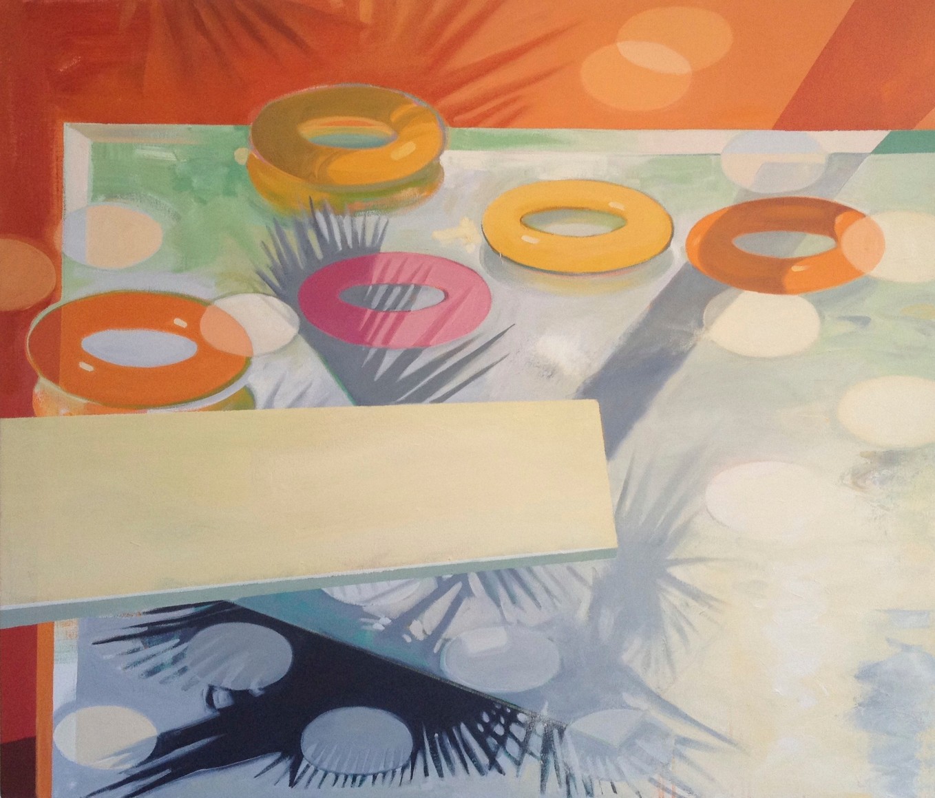 GREENBERG-Sheldon_At the Dive In_o-c_48x56