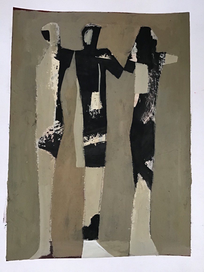 CHASE-Jamie_Three Graces_acrylic on paper_26x22