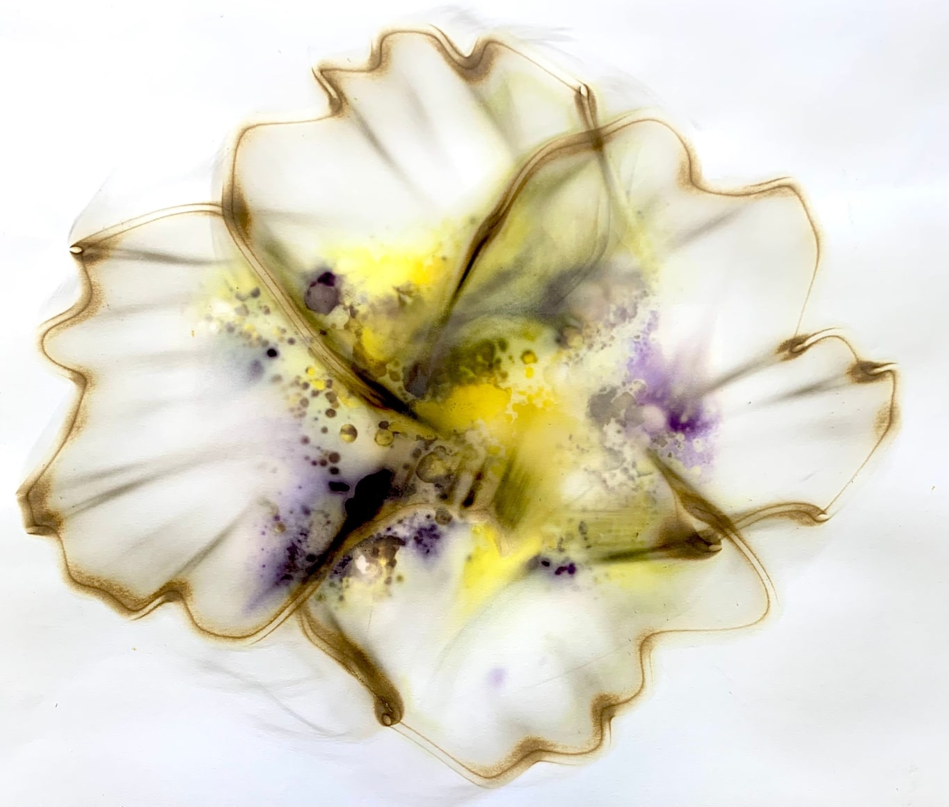 Dennis Lee Mitchell_Untitled_Smoke & Colored Smoke on Paper_18x18