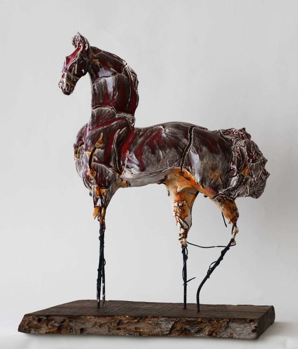 DAHL-Carl_Dream Horse in Red_16x22x8_s