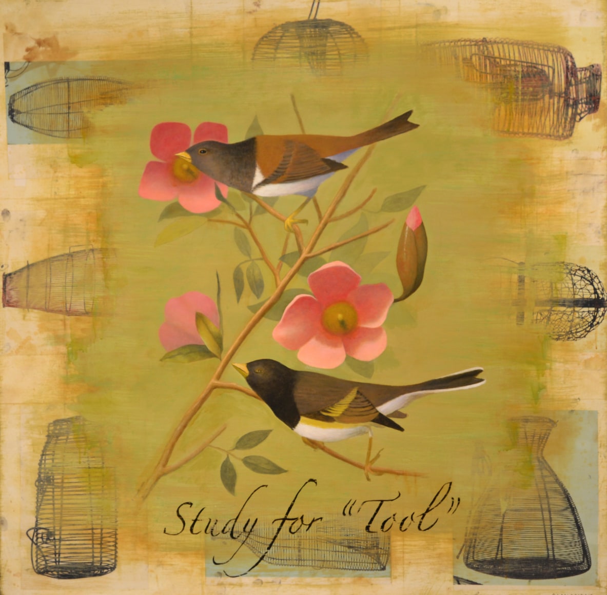 DAMIANO-Frank_Study for Tool_oil and collage on canvas