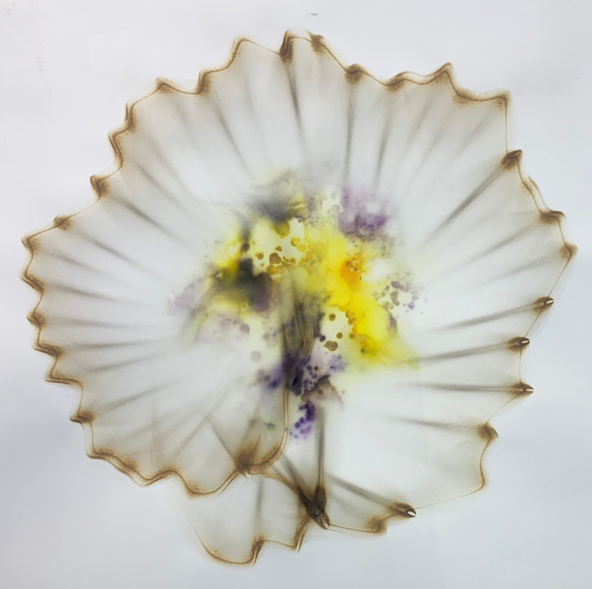 Dennis Lee Mitchell_Untitled_Smoke & Colored Smoke on Paper_18x18.5