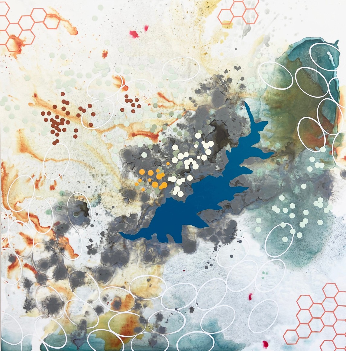 PATTERSON-Heather_Surface Formation_mixed media on panel_45x45