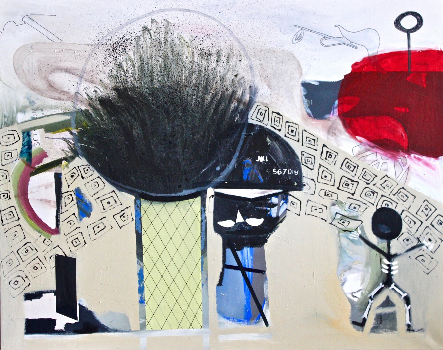 HOGARTH LAFAYE-Delphine_On the hill_160x140cm