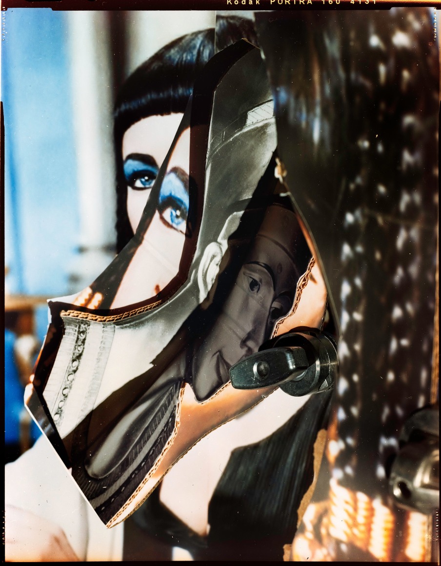 David Alekhuogie, Nefertiti as Elizabeth &quot;A Reprise&quot;, 2024. Archival pigment print, 42 3/8 x 33 1/2 inches.