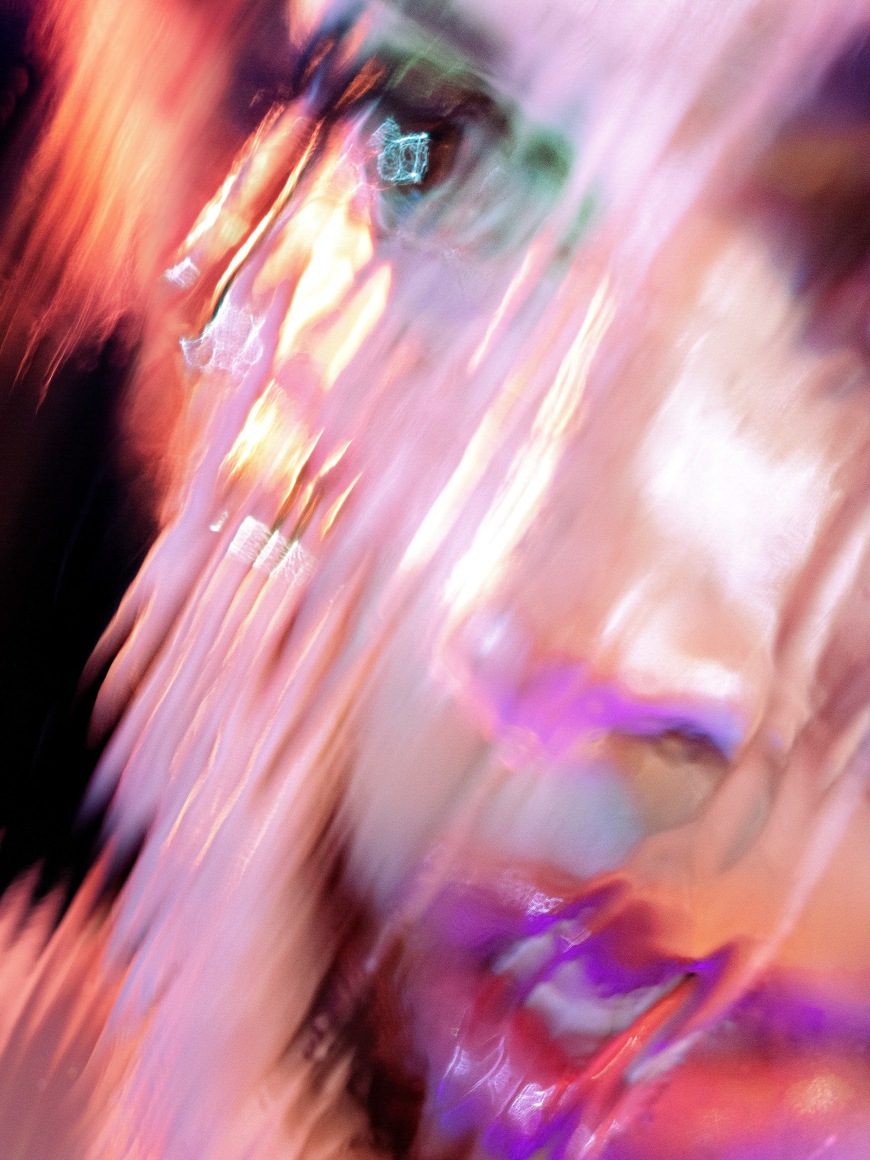 Marilyn Minter, Dazed, 2022. Dye sublimation print, 40 x 30 inches.