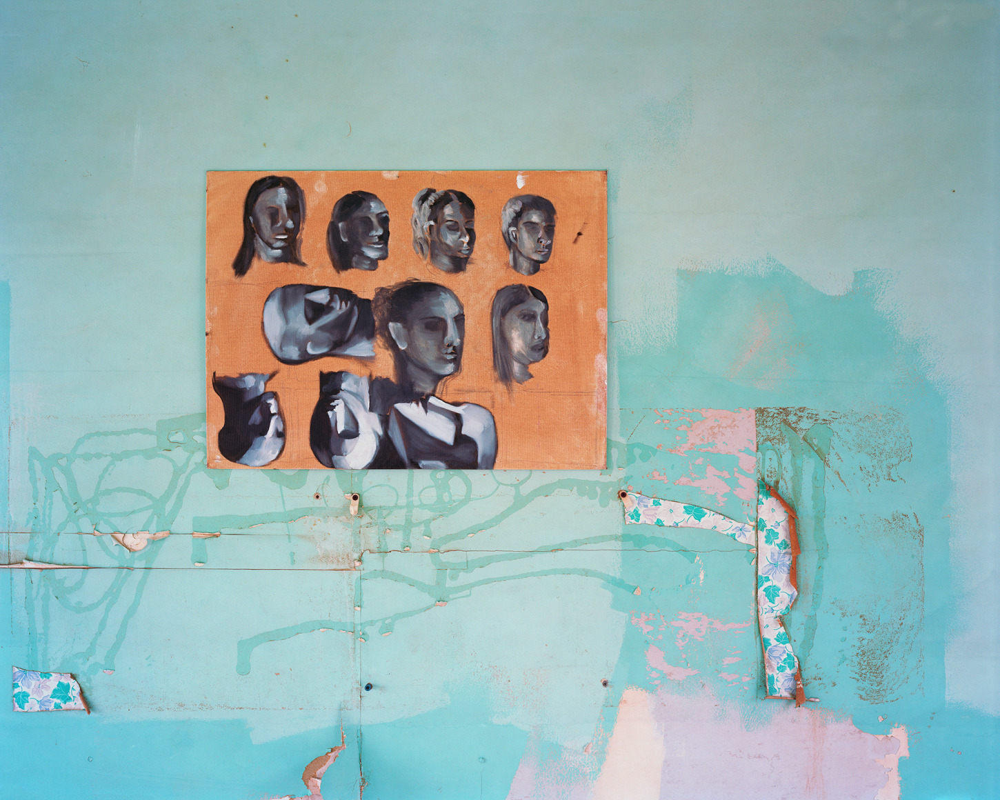 John Divola, Abandoned Painting G,&nbsp;2007-2008. Archival Pigment Print, 44 x 55 1/2 inches.