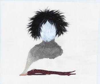 Untitled, 2010, 16.25 x 18.75 inches, Acrylic and ink on paper