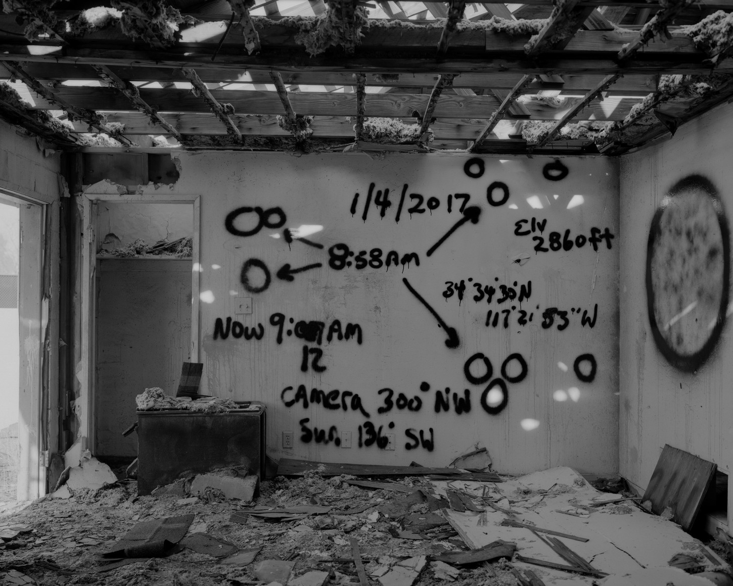 George Air Force Base, Daybreak, 1_2017_4, 2017. AZO gelatin silver contact print, 8 x 10 inches. &nbsp; &nbsp;