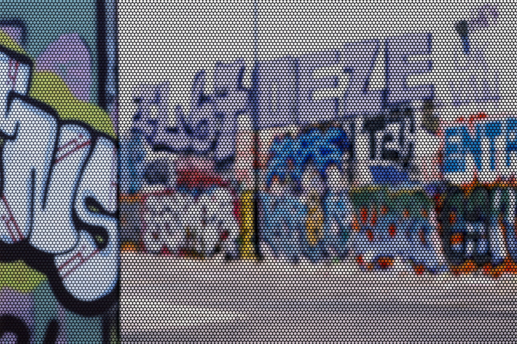 Screened Pictures X #122, 2021. Archival pigment print, 50 x 75 inches.