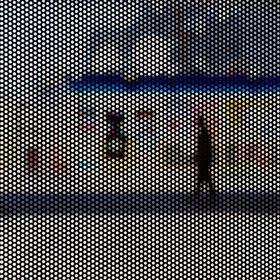 Anthony Hernandez, Screened Pictures #19, 2017. Archival pigment print, 45 x 45 inches.