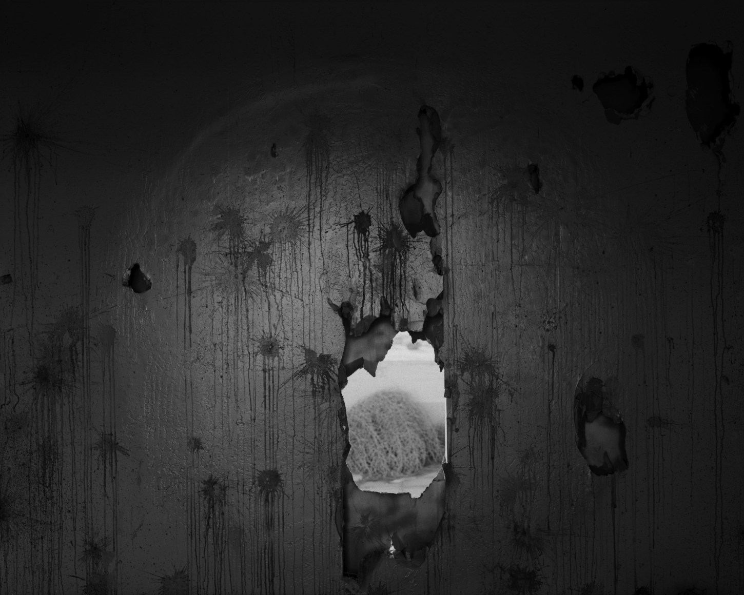 George Air Force Base, Daybreak, 12_2015_1, 2015. AZO gelatin silver contact print, 8 x 10 inches. &nbsp; &nbsp;