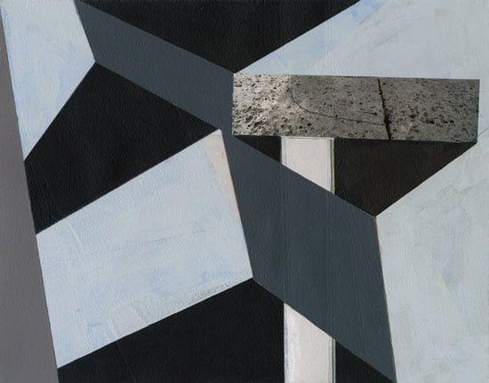 Mary Lum, Index, 2014. Acrylic and photo collage on paper, 10 13/16 x 13 13/16 inches.