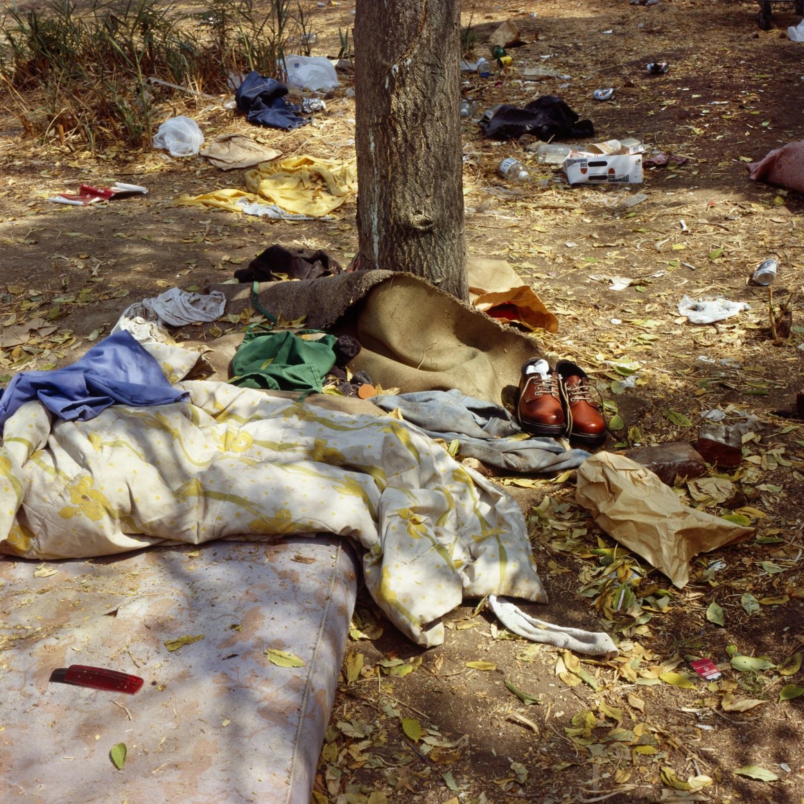 Anthony Hernandez,&nbsp;Landscapes for the Homeless #2, 1988. Vintage cibachrome print, 29 x 38 3/4 inches.