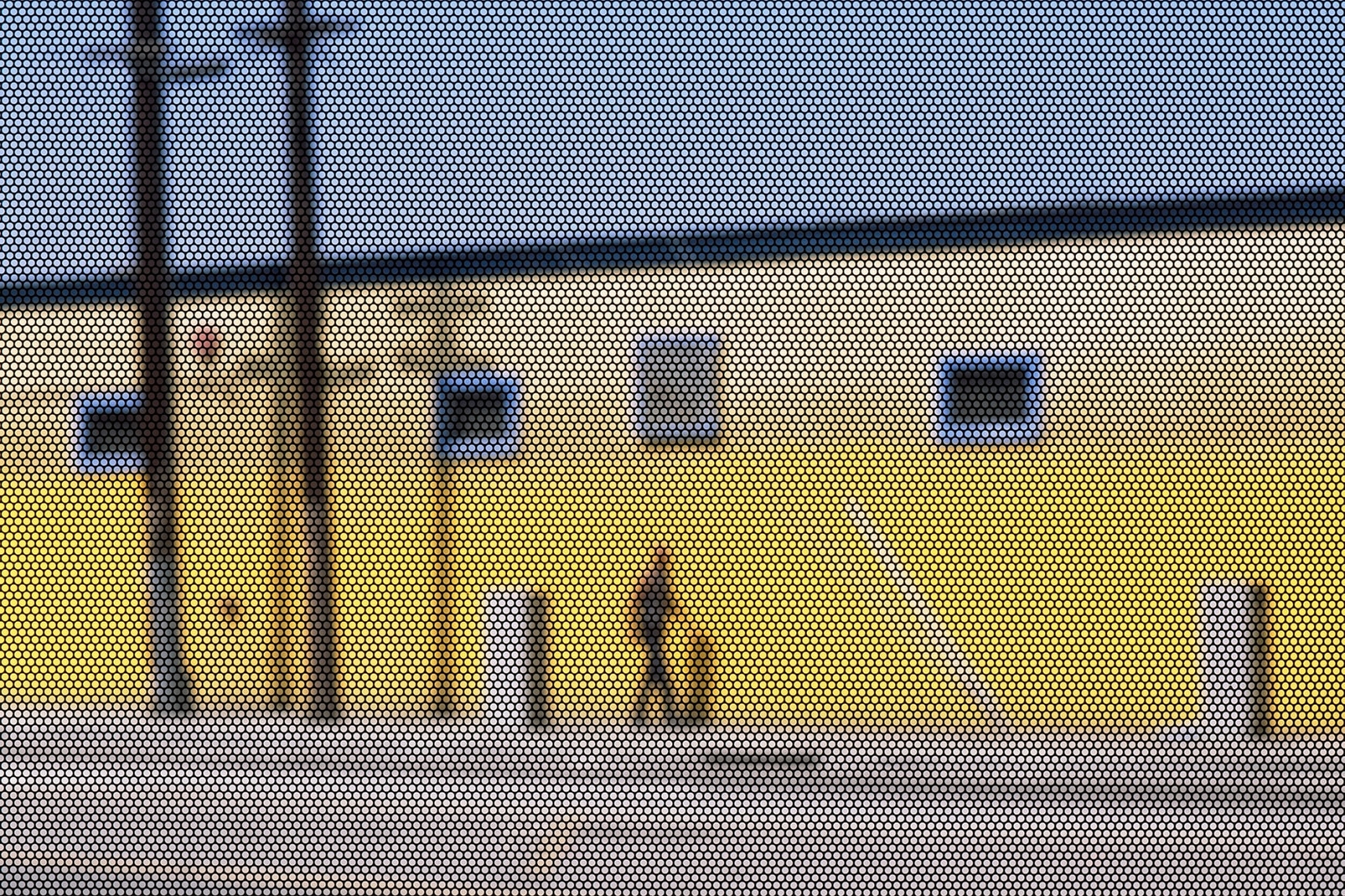 Screened Pictures X #90, 2018/2019. Archival pigment print, 50 x 75 inches.