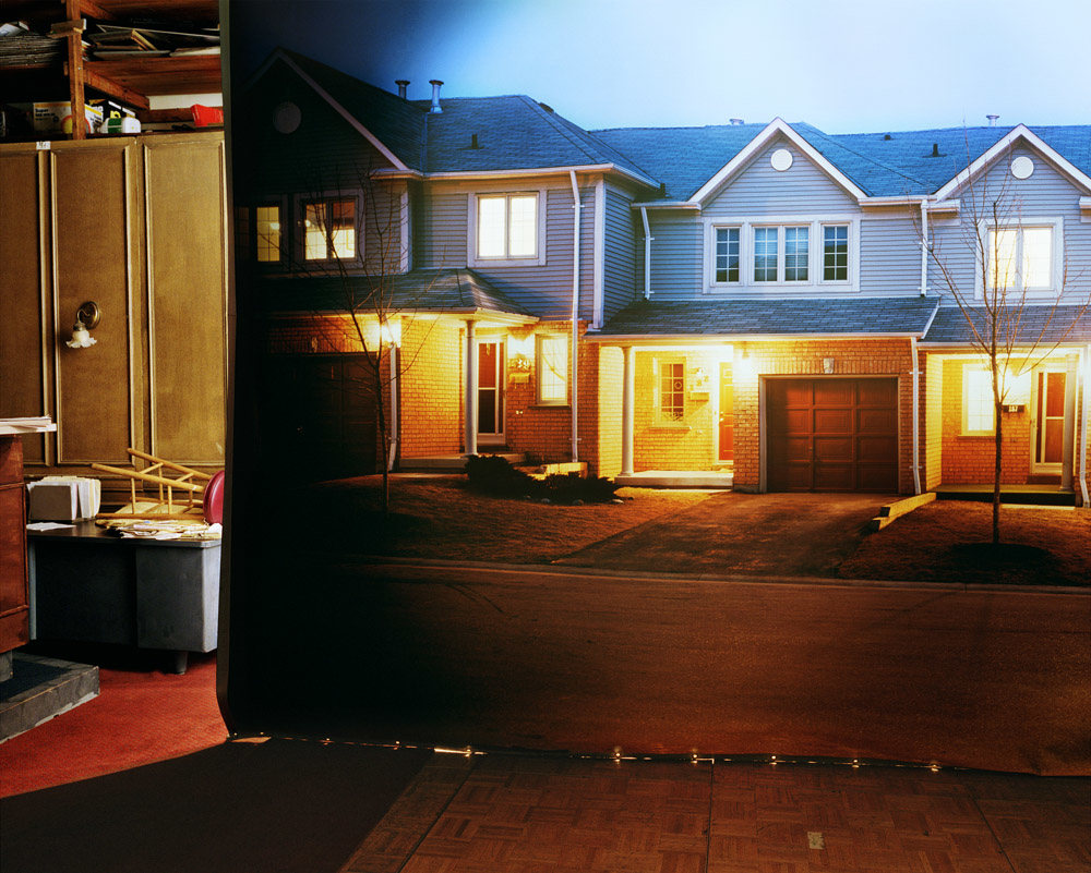 Suburban Street in Studio, from the series The Valley, 2000, 40 x 50 inch archival pigment print&nbsp; please inquire for additional sizes