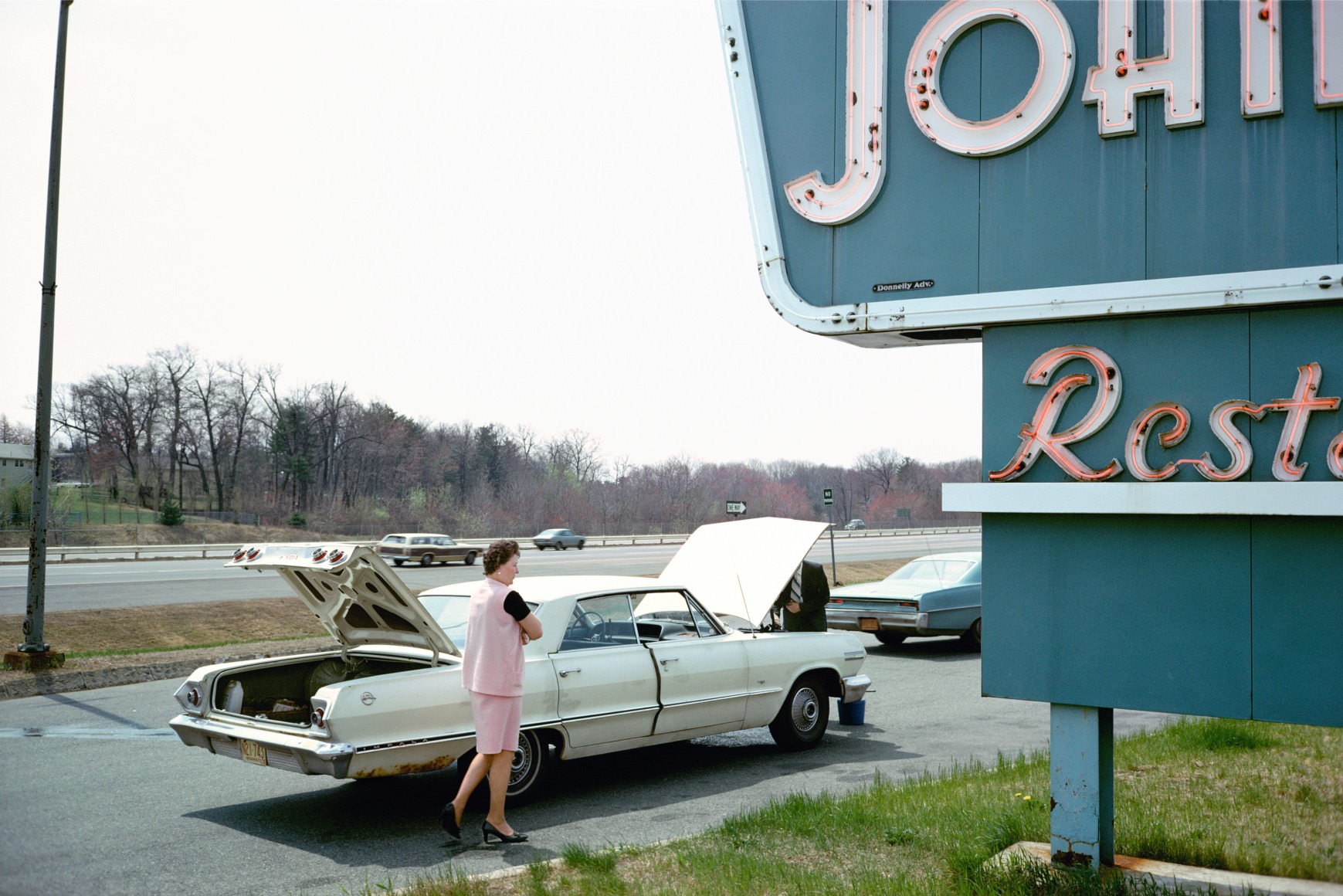 Massachusetts Turnpike, 1973 from the series Recreation. Chromogenic print,&nbsp;&nbsp;20 x 24 or 28 x 42 inches.