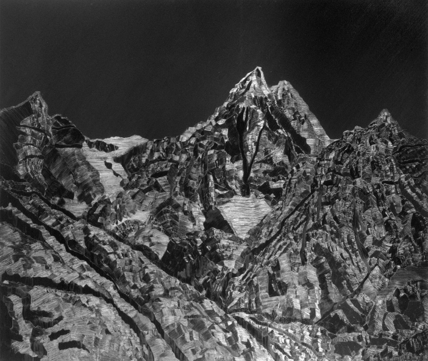 Karen Gunderson, Paiju Peak, 2004. Oil on linen, 52 1/4 x 61 1/2 inches.