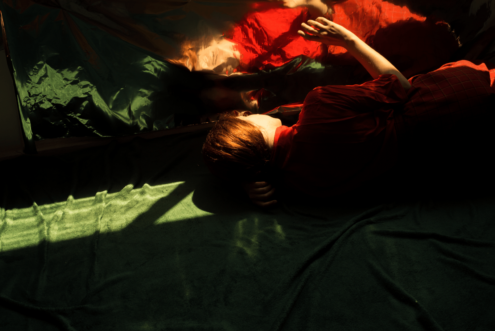 Tania Franco Klein, Positive Disintegration (Self-portrait), from the series Positive Disintegration, 2016. Archival pigment print, 27 1/2 x 41 1/4 inches.