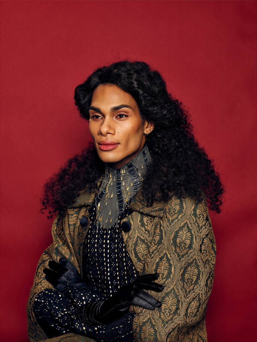 Mickalene Thomas,&nbsp;Untitled #3 (Orlando Series), 2019. Chromogenic print.