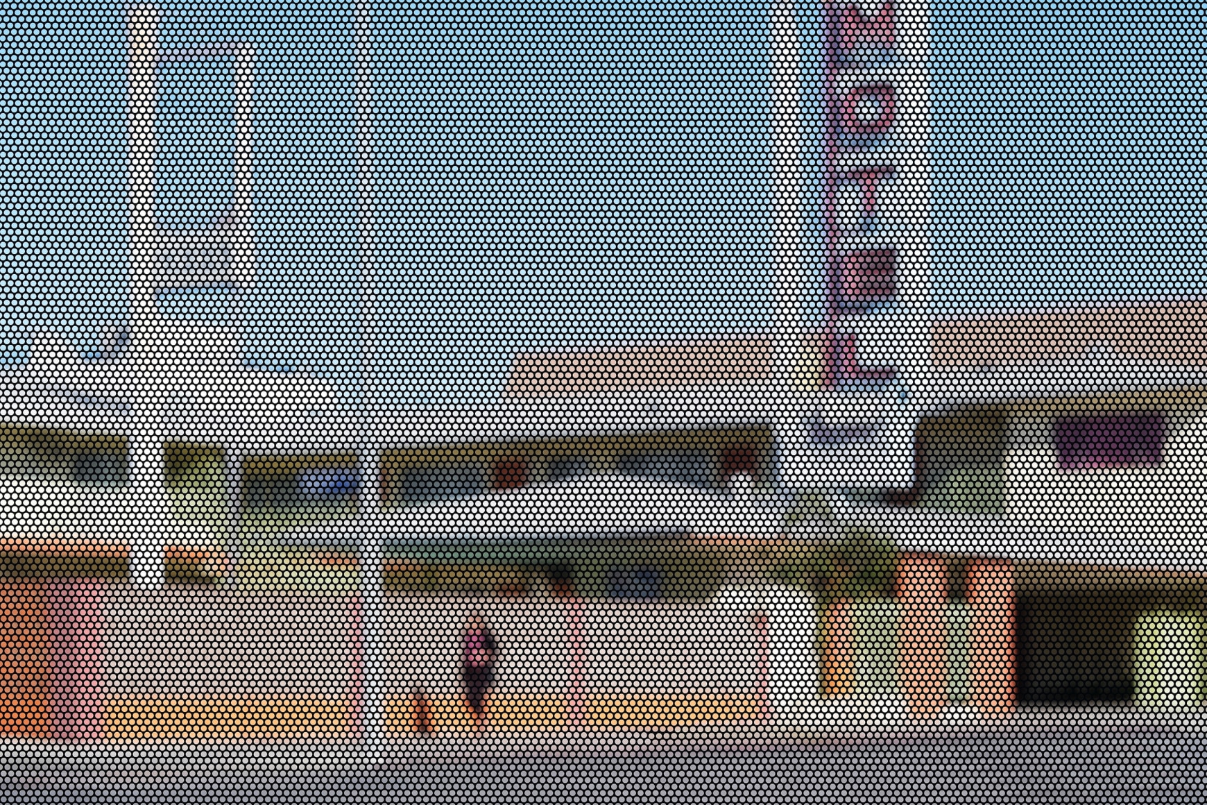 Screened Pictures X #153, 2023. Archival pigment print, 50 x 75 inches.