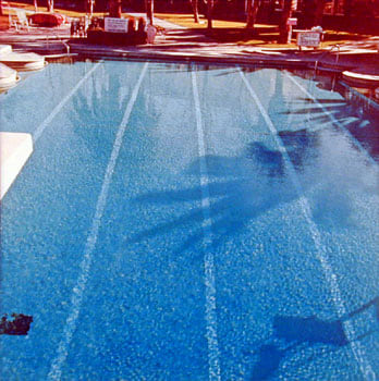 Nine Swimming Pools (pool six), 1967, 16 x 16 inch Color Coupler Print, Signed, dated and editioned on verso, Executed in 1968 and printed in 1997