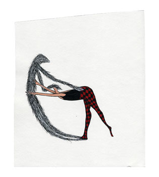 Untitled, 2010, 10 x 8.75 inches, Acrylic and ink on paper