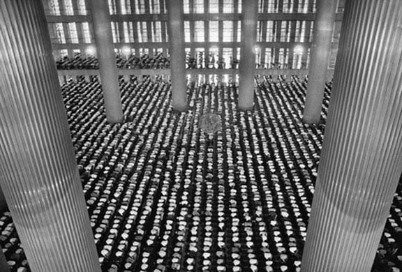 Mosque of Istiglal, Jakarta, from the series Migrations, 1996. 16 x 20, 20 x 24, 24 x 35, 36 x 50 or 50 x 68 inch gelatin silver print