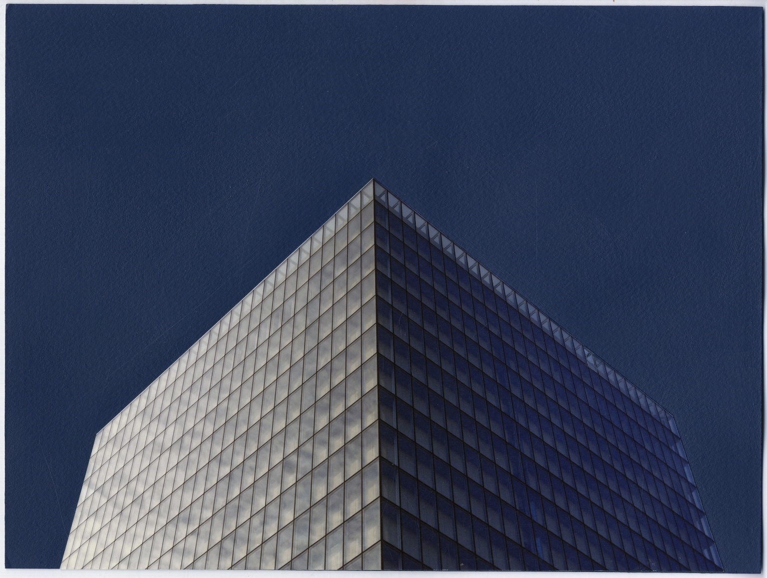 Mary Lum, Library,&nbsp;2015. Acrylic and photo collage on paper, 11 1/8 x 14 1/8 inches.&nbsp;