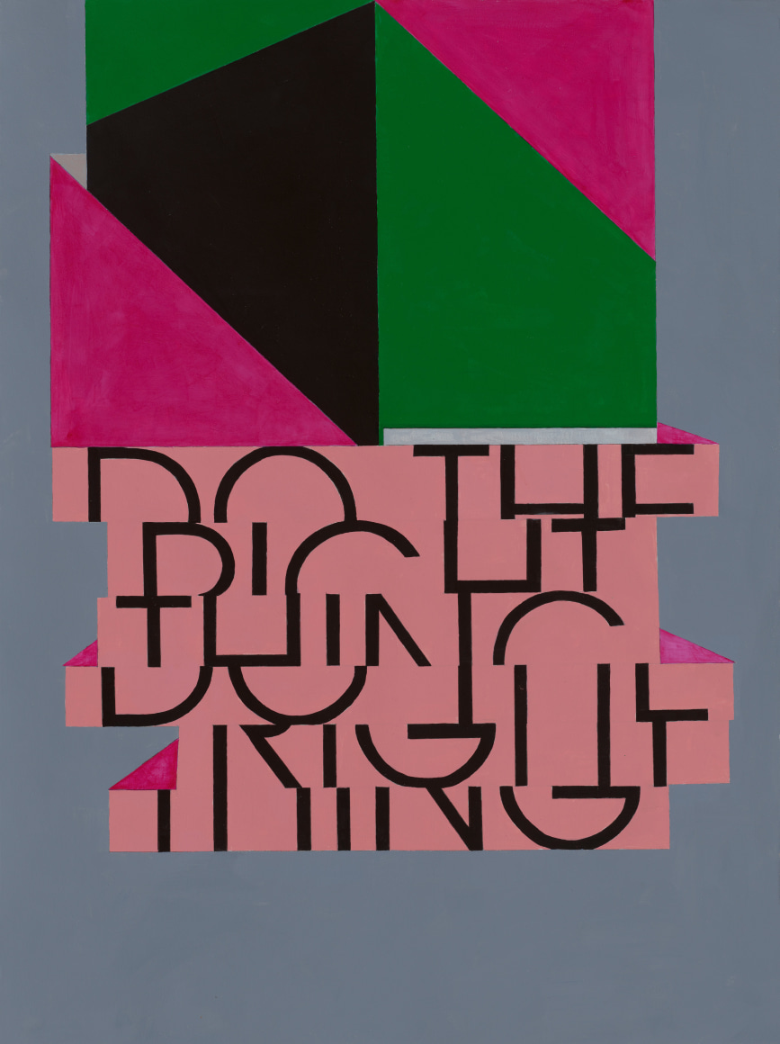 Thing,&nbsp;2021. Acrylic on paper. 30 x 22 inches.