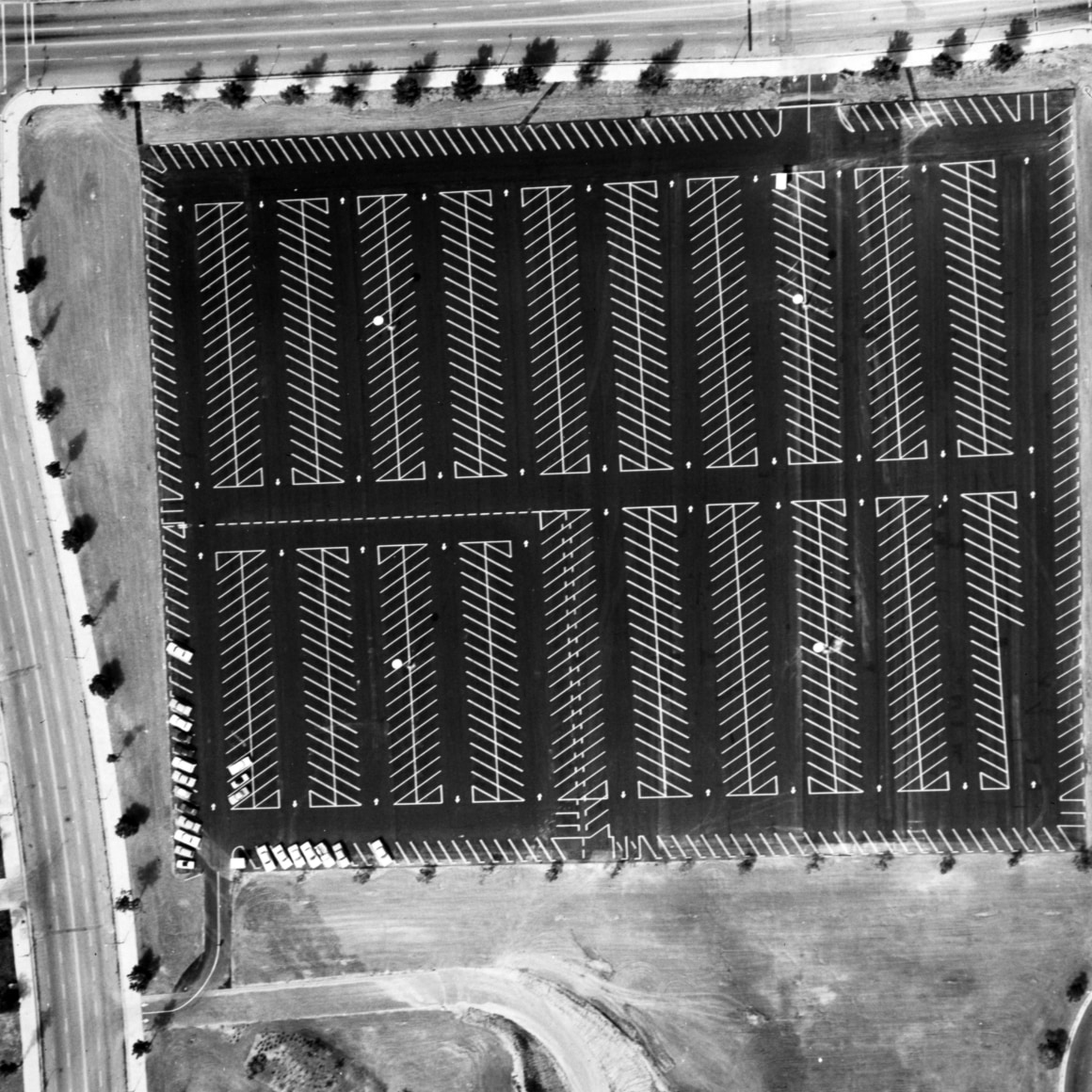 Ed Ruscha,&nbsp;Century City, 1800 Avenue of the Stars from the series Parking Lots, 1967/1999. 15 x 15 inches on a 20 x 16 sheet.