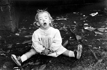 Baby on the Ground, 1986, 14 x 11 inches, gelatin silver print