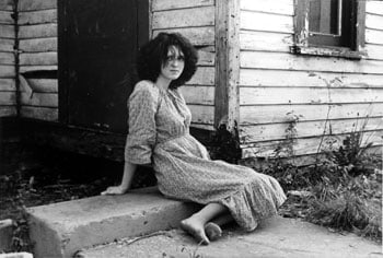 Girl in Dress on Step, 1986, 14 x 11 inches, gelatin silver print
