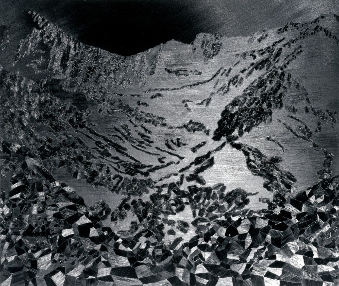 Karen Gunderson, Snows of Khumba, 2005. Oil on linen, 52 1/4 x 61 1/2 inches.