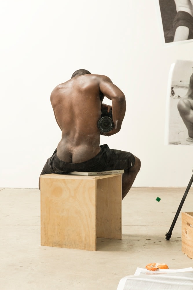 Paul Mpagi Sepuya,&nbsp;Study Reflecting Dureau (0X5A1227), 2016. Archival pigment print, 51 x 34 inches.