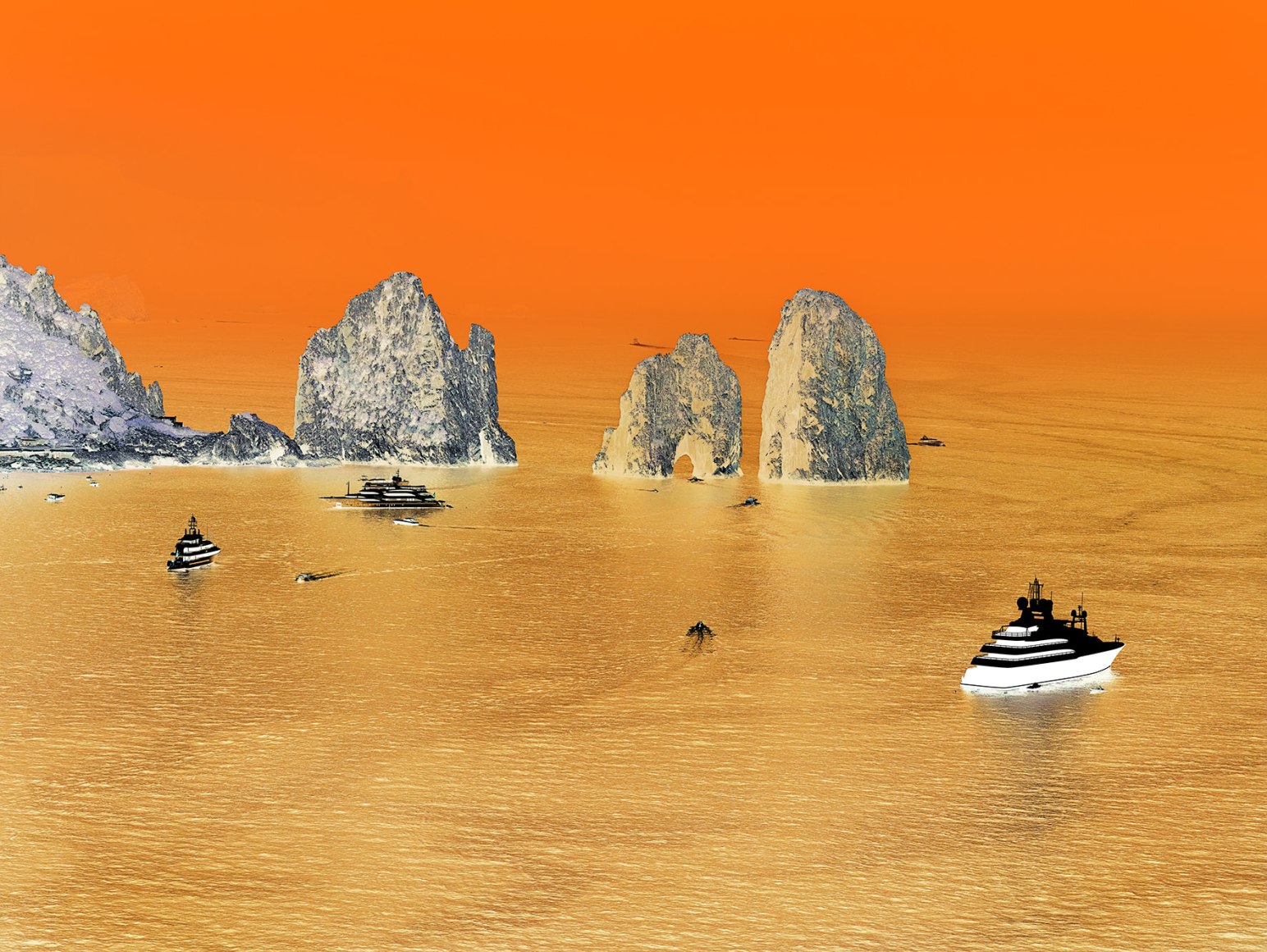 Olivo Barbieri,&nbsp;Capri #11,&nbsp;2013. Archival pigment print, 65 x 85 inches.