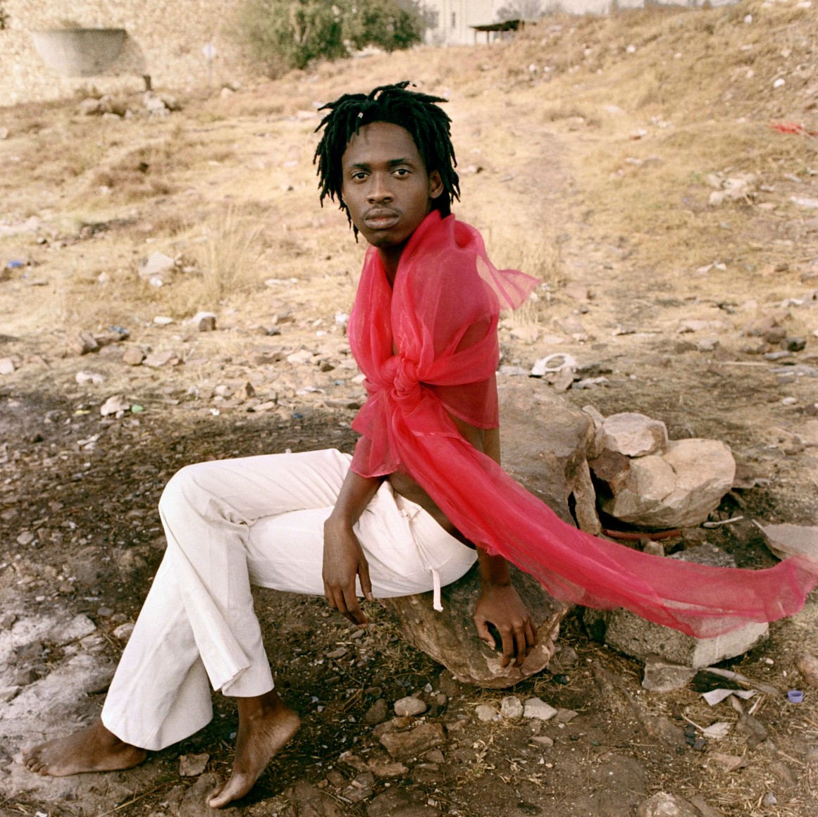 Zanele Muholi, Jabu Radebe, 2006, from the series Beulahs. Archival pigment print, 28 1/2 x 28 1/2 inches.
