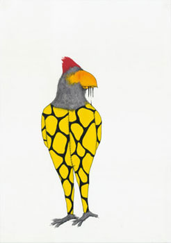 Untitled, 2010, 23.5 x 16.5 inches, Acrylic and ink on paper