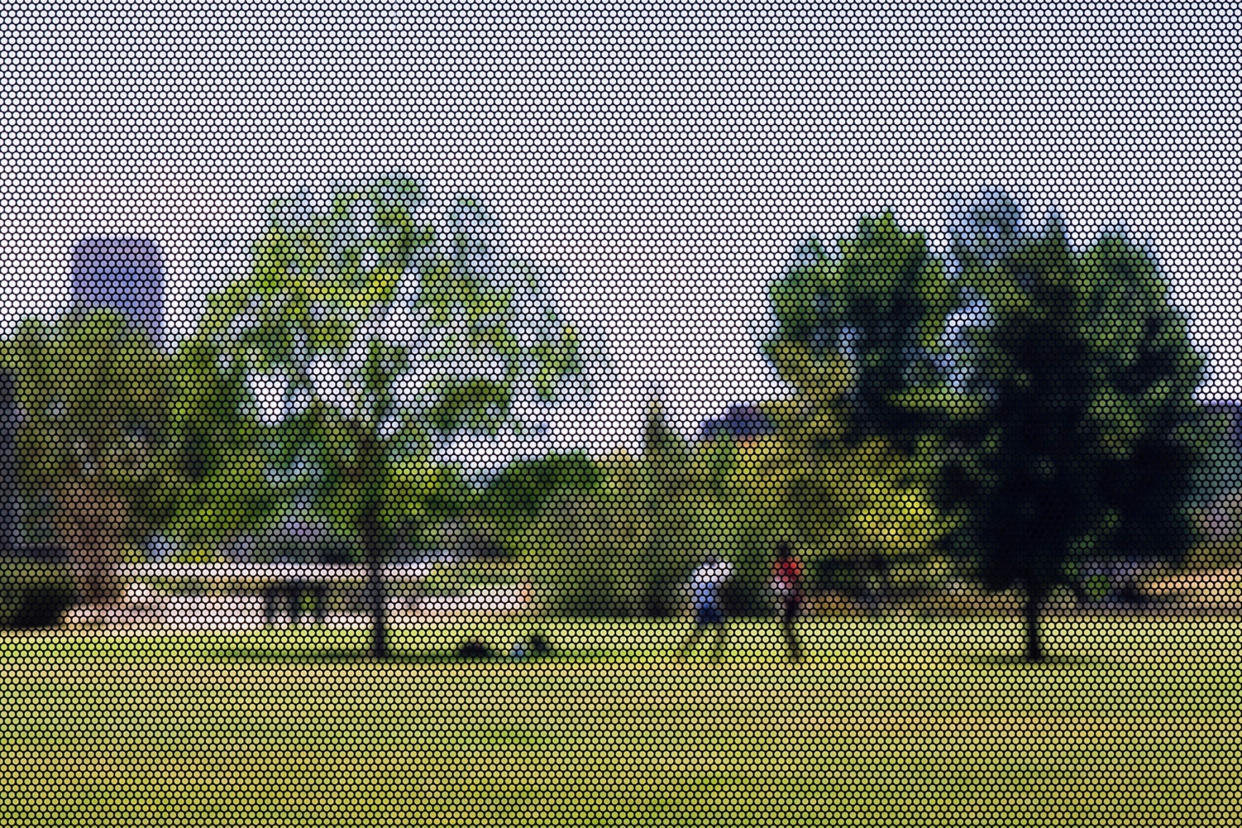 Screened Pictures X #118, 2021. Archival pigment print, 50 x 75 inches.