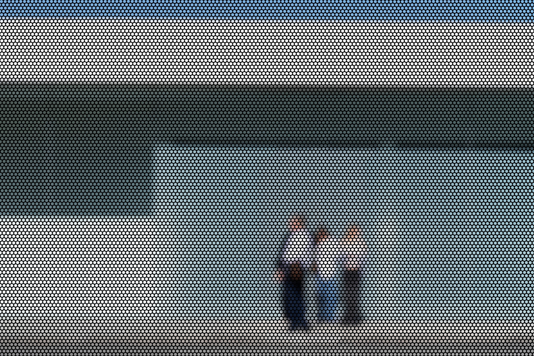 Screened Pictures X #165, 2023. Archival pigment print, 50 x 75 inches.